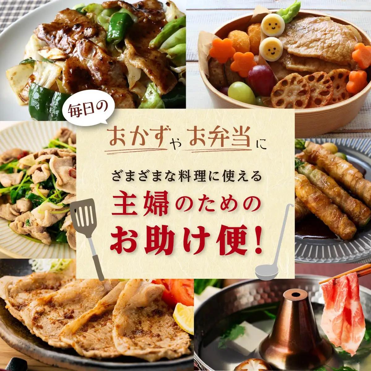 主婦の味方！九州産豚肉バラエティ定期便 （計4回）