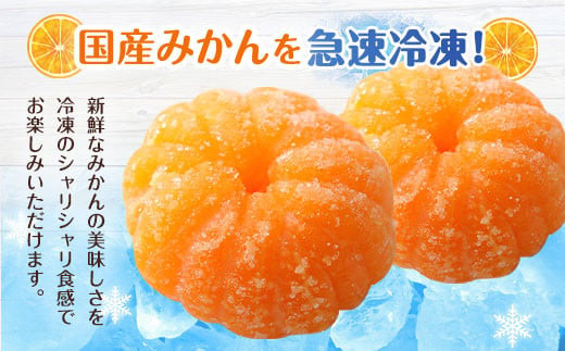 T4 【訳あり】 むかん 1kg (1kg×1) みかん 冷凍 福岡県 みやま市_イメージ3