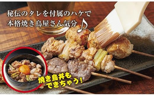 やきとり十八番　焼鳥食べ比べセット　6か月定期便（100本×6） | 焼鳥 食べ比べ セット 大容量 国産若鳥 もも串 砂肝串 ハツ串 首皮串 つくね串 秘伝のタレ セントラルキッチン 真空冷凍 焼き