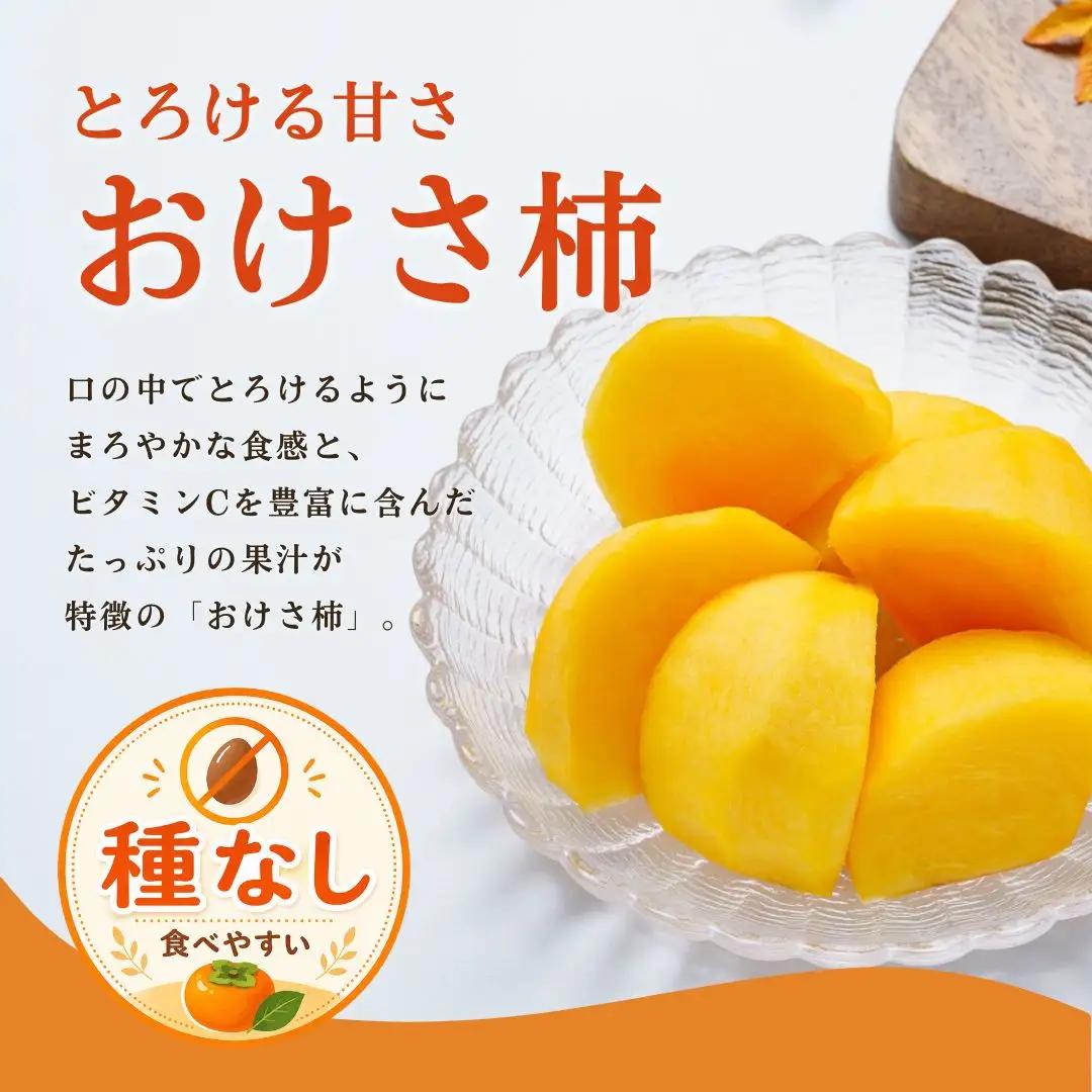 【先行予約 10月中旬より順次発送】おけさ柿 8玉 2L 赤秀 | 新潟県 佐渡市 柿