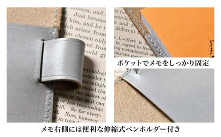 本革ロディアNo.11サイズ用メモカバー グレージュ[AQAY123] 手帳カバー