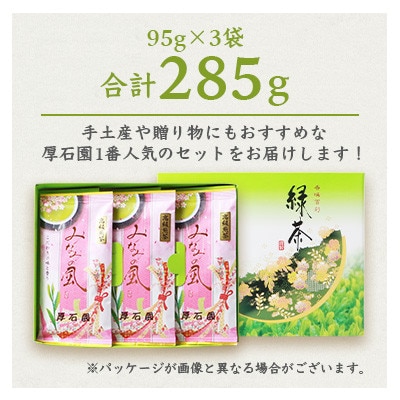 【お歳暮・のし付き】お茶の“厚石園”『高級深蒸し茶セット』 ギフト A3-97S【1461800】
