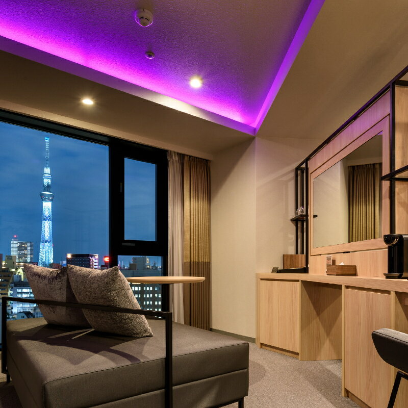 【ふるさと納税】【変なホテル東京 浅草田原町】東京スカイツリー®天望回廊・天望デッキ入場券付き！東京スカイツリー®を一望できるスイートルーム 1泊ペア宿泊券〈朝食付〉 宿泊補助券 宿泊 チケット 関東 東京 上野 浅草 観光 トラベル 旅 旅行