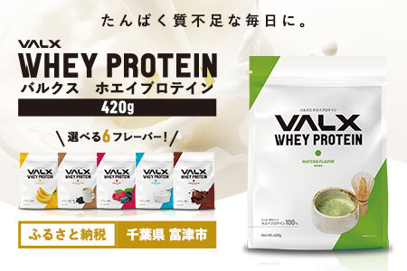 【7営業日以内発送】VALX ホエイプロテイン 年内発送 420g 抹茶風味 プロテイン 抹茶