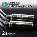 【ふるさと納税】No.107 【B】 CMCbioペンダント2本セット ／ カーボンマイクロコイル ステンレス製チェーン付 送料無料 山梨県