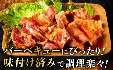 一貴山豚 BBQスペアリブ 計1kg(250g×4p) 糸島市 / いきさん牧場 豚肉 冷凍[AGB049]