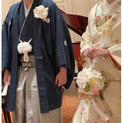 ふるさと納税 与謝野町 森の美しさを守る　与謝野ヒノキの木箱入り シルク100%つまみ細工ウエディングボールブーケ |  | 02
