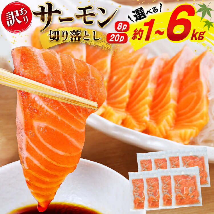 訳あり サーモン 切り落とし おさしみ用 1kg 125gx8p [足利本店 宮城県 気仙沼市 20563016] 鮭 お刺し身 刺し身 個包装 チリ銀鮭 銀鮭 海鮮 魚介類 海鮮丼 魚介