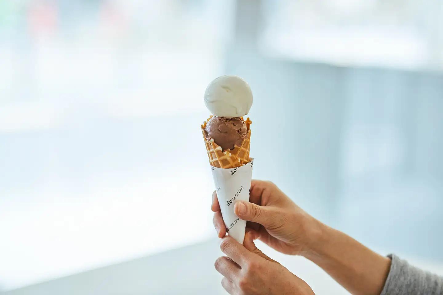 HiO ICE CREAM　美瑛シングルオリジンミルク4個　塩キャラメル2個　フローラルチョコレート2個　計8個【アイス アイスクリーム スイーツ チョコレート キャラメル ミルク お菓子 デザート 