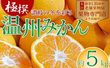 【2026年11月上旬より順次発送】極撰！温州みかん 約5kg 果物 柑橘 フルーツ 程よい酸味 ジューシー 甘い 国産 日本産 冬の味覚 冬の果物 冬のフルーツ 
