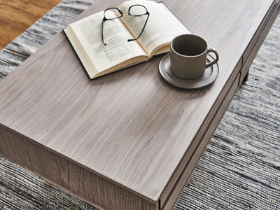 【開梱・設置】ロゼッタ 100cm センターテーブル（グレーC-106）　AX009