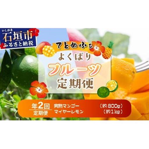 最高糖度20度！？完熟マンゴーと青切りマイヤーレモンの定期便！！年2回に分けてお送りします 《2027年6月以降発送》TF-096-t02