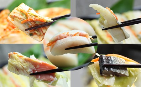 最北仕込みの 手造り 漬物 セット (5種入～ 鮭はさみ漬 / にしん漬 / キムチ など)【配送不可地域：離島】【1002702】