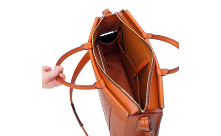 ビジネス ショルダー A4 キャメル  革 革製品 レザー 牛革 ギフト プレゼント おしゃれ  シンプル ファッション かばん カバン 鞄 北海道 赤平 ＜名入れ無＞