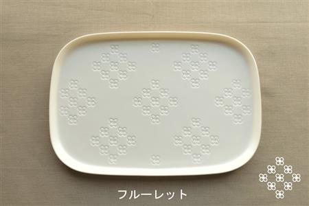 【美濃焼】ラージスクエアプレート L ペアセット 2枚 クッカ×フルーレット【カネ一古林商店】食器 プレート オフ 白 ホワイト プレゼント セット 家族 おもてなし 美濃焼 日本製 おしゃれ レンジ