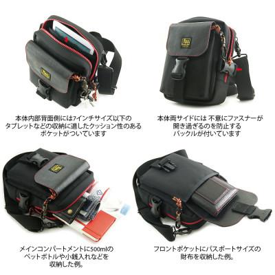 ふるさと納税 松茂町 VanNuys 赤いファスナーのサブバッグ (フロントポケットフラップ: バックルタイプ) |  | 02