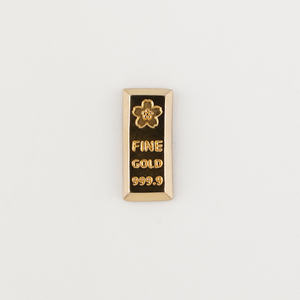 【置物】K24 純金(約1.0g)　ミニピュア(R)　金の延べ棒（SH-0015）