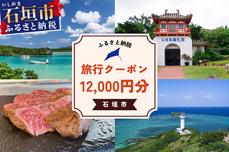 石垣市に泊まるふるさと納税旅行クーポン【12,000円分】｜沖縄県 石垣市 石垣島 八重山 旅行 クーポン 旅行クーポン 電子クーポン 日本空輸 NK-4