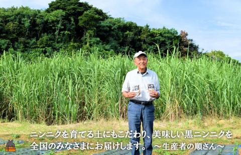 ～こだわりの小粒が魅力！～徳之島産黒ニンニク(100g) ( にんにく 健康食品 黒にんにく 自家栽培 徳之島 奄美 世界自然遺産 野菜 こだわり 完熟肥料 長寿 デコチャン農園 レターパック配送 )