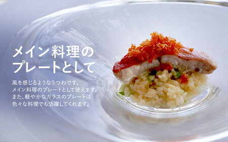 ＜Sghr スガハラ＞アウラ　26cmプレート(クリアー) 【 ふるさと納税 人気 おすすめ ランキング ガラス 食器 皿 雑貨 陶器 手作り ギフト 贈答用 プレゼント 千葉県 大網白里市 送料無料