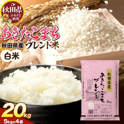 ふるさと納税 秋田県 米 秋田県産 あきたこまちブレンド 20kg 令和7年産 秋田県産|25_aso-012001