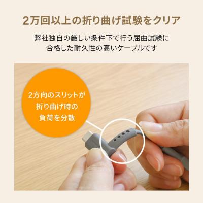 ふるさと納税 海老名市 (オウルテック) 断線に強いL字コネクター採用USB A to USB Cショートケーブル キナリ |  | 03