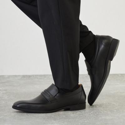 ふるさと納税 大和郡山市 セランド 27.0cm ブラック 牛革 ラクチン軽量ビジネスシューズ　スリポン(紳士靴)CE1401 |  | 02