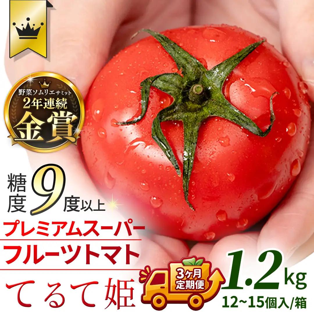 《 2027年 収穫分 》全3回 定期便 スーパーフルーツトマト てるて姫 中箱 約1.2kg×1箱×3回 糖度9度以上 先行予約 定期便 3ヶ月 茨城県 桜川市 KEK 国産 トマト フルーツトマト ブランドトマト 野菜 ギフト 贈答 青空レストラン アド街ック天国 グッドモーニング 黄金のワンスプーン 昼めし旅 [BC051sa]

