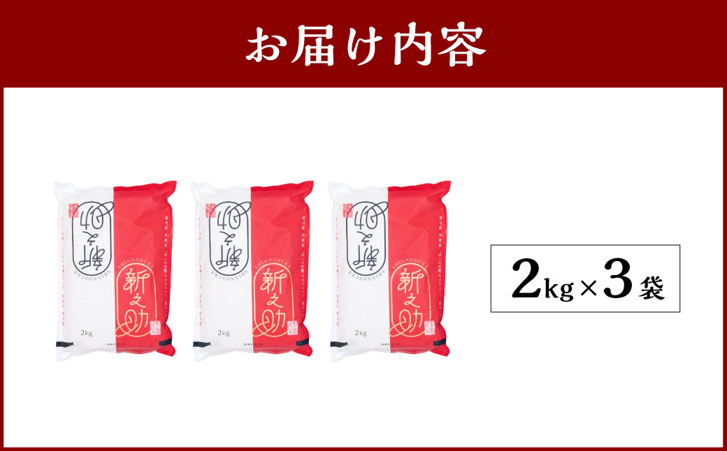 【令和7年産米】新潟県村上市岩船産新之助6kg A4034