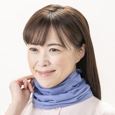 ふるさと納税 泉大津市 天然の美容繊維　UV対策シルクガーゼマスクネックウォーマー　ブルー　H-NW1901 |  | 02