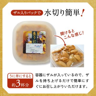 ふるさと納税 陸前高田市 【先行受付】 三陸産 生うに 250g(塩水パック) 無添加 ミョウバン不使用 ウニ 旬 新鮮 濃厚 |  | 03