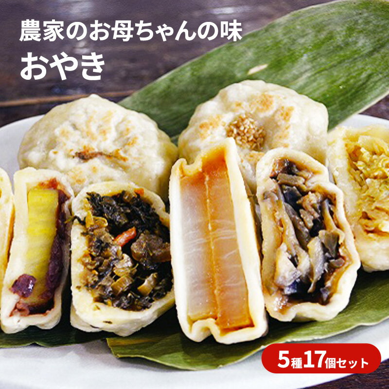 【ふるさと納税】農家のお母ちゃんの味 おやき5種17個セット　加工食品