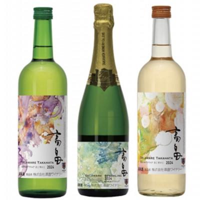 ふるさと納税 高畠町 高畠ワイナリーの新酒 2025 辛口&amp;甘口 ワイン&amp;スパークリングワイン 3本セット