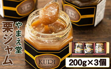 栗ジャム 200ｇ×3個 やまえ堂 栗 ジャム