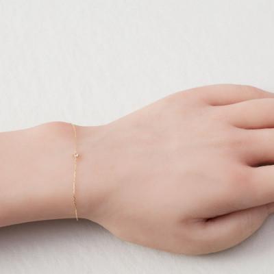ふるさと納税 大津市 【10金 ブレスレット】6月誕生石ムーンストーン 毎日使える 天然石ジュエリー K10 ゴールド |  | 01