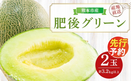 肥後グリーン メロン 2玉入 3L以上