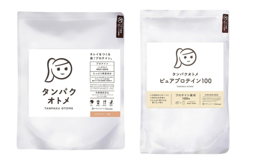 プロテイン タンパクオトメ 2袋 さわやかピーチ × ピュアプロテイン100 | プロテイン ソイプロテイン ホエイプロテイン 女性 プロテイン 美容 プロテイン プロテインシェイカー プロテイン サプリメント タマチャンショップ 大分県 中津市