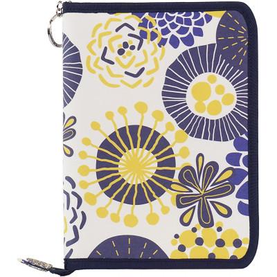 ふるさと納税 島原市 マルチケース(ファスナータイプ)ピンポンマム キナリネイビー Rモデル 1個