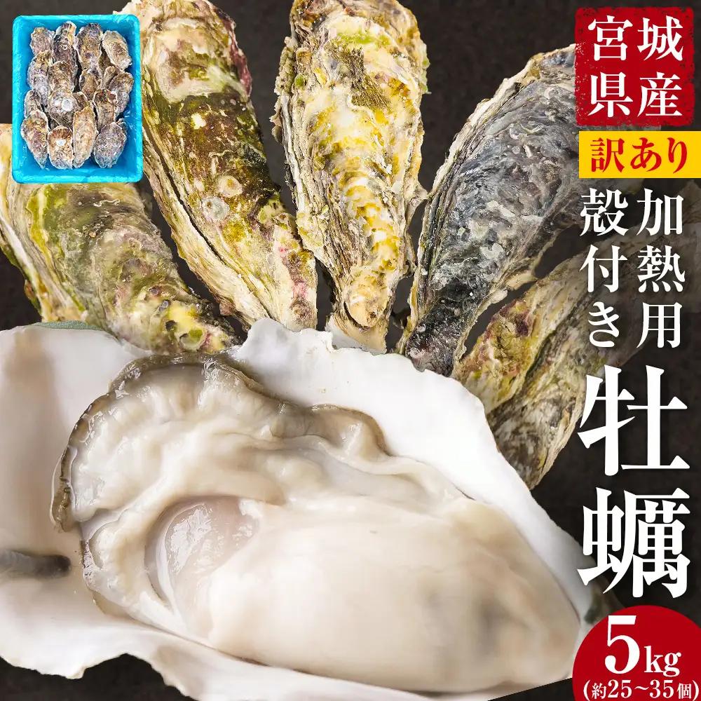 牡蠣 訳あり 宮城県産 無選別 5kg 加熱用 真牡蠣 かき カキ 貝 貝類 海産物 魚介類 海鮮 冷凍 宮城県 宮城 石巻市 石巻