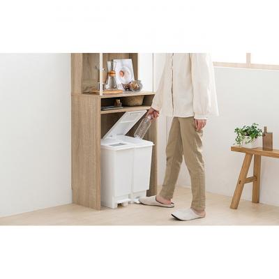 ふるさと納税 大河原町 ゴミ箱ラック ゴミ箱上ライトナチュラル/ホワイト アイリスオーヤマ[53752412] |  | 03