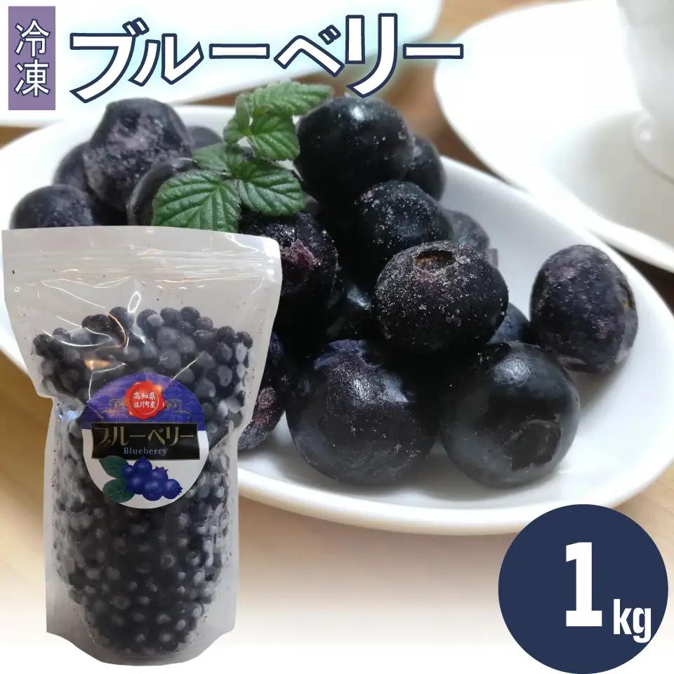 【ふるさと納税】＜ブルーベリー 冷凍　1kg＞ フルーツ くだもの 高知県 佐川町 果物 島崎商事【冷凍】冷凍ブルーベリー 常備果物＜4～6ヶ月程度で発送＞