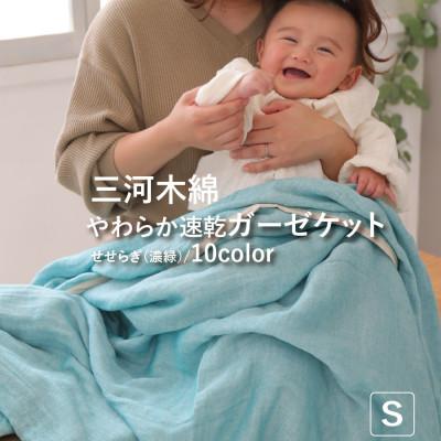 ふるさと納税 蒲郡市 三河木綿 ガーゼケット やわらか速乾  シングルサイズ_せせらぎ【G0304】
