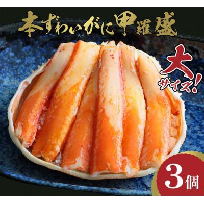 ふるさと納税 京丹後市 【先行予約】☆蟹の宝石箱☆ お手軽!逸品! プレミアム本ずわいがに甲羅盛 大サイズ 3個