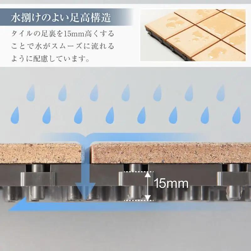 TOTO タイルデッキシステム材 「バーセア」 MTシリーズ（保水タイプ） 清涼バーセア セサミオレンジ 【1セット（10枚入り）】 AP10MT01UFJ10P
