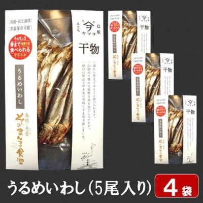 ふるさと納税 松江市 【ヤマヲ水産】そのまんま食べられる柔らか干物!うるめいわし(5尾入り)　4袋