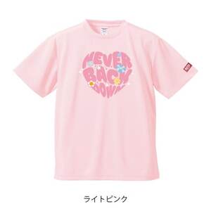 JTTA公認　卓球ユニフォーム【男女兼用(ドライ):160サイズ】ネバーバックダウンA　ライトピンク【1658765】