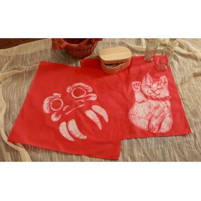 ふるさと納税 茅ヶ崎市 【染色キット】 みやこ染　ろうけつ染め 大判ハンカチキット(レッド) |  | 01