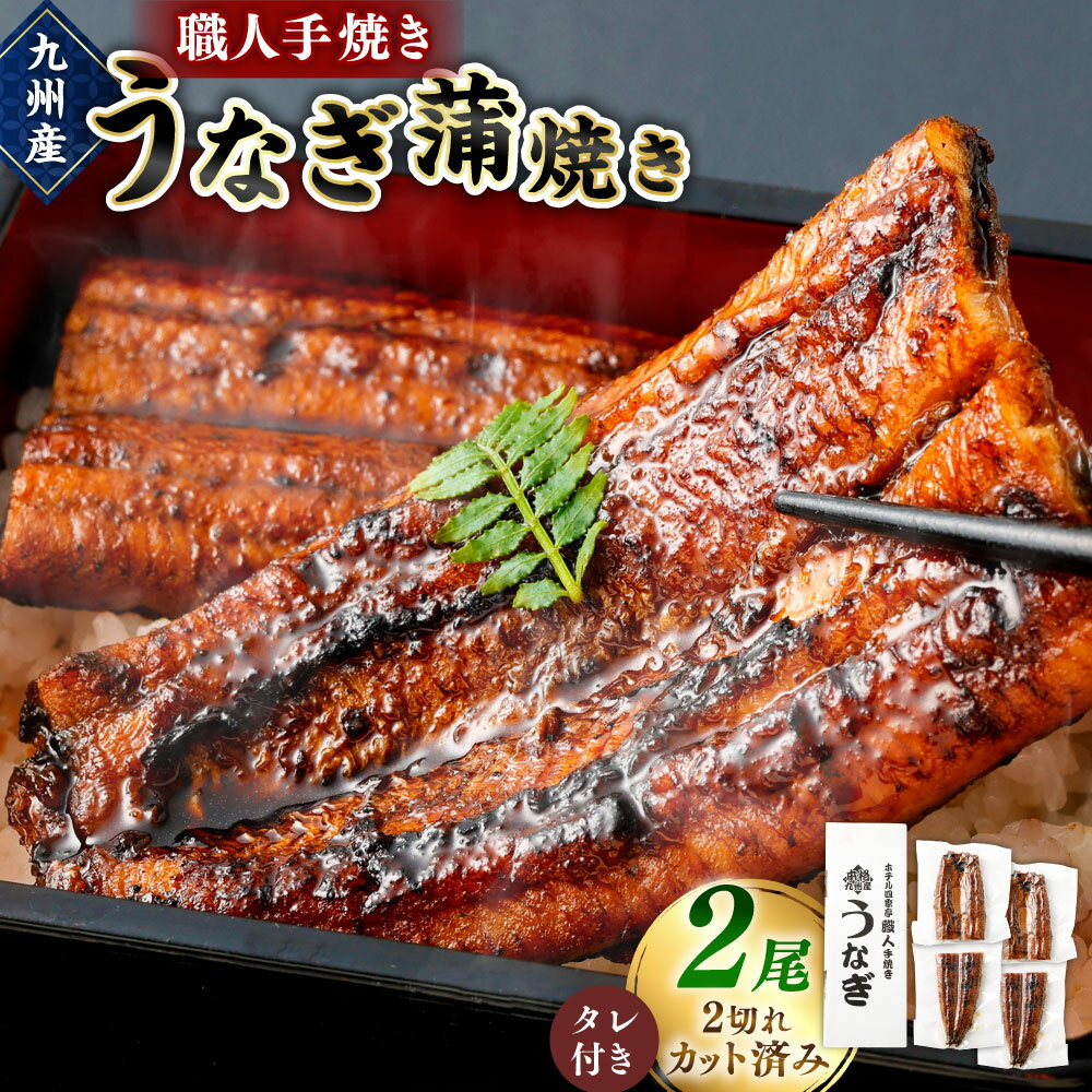 【ふるさと納税】＜職人手焼き九州産うなぎ 蒲焼き2尾（4切れ）計260g前後＞ ※入金確認後、翌月末迄に順次出荷します。ウナギ 鰻 宮崎県 高鍋町【冷凍】
