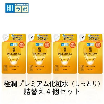 ふるさと納税 伊賀市 ロート製薬【肌ラボ 極潤プレミアム】化粧水つめかえ4点セット