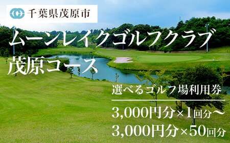 ムーンレイクゴルフクラブ　ゴルフ場利用券(3,000円分×10枚) MBG010